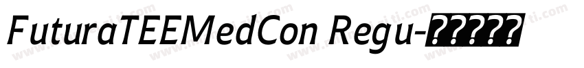 FuturaTEEMedCon Regu字体转换